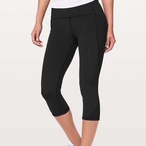 Lululemon breezy dot crop 19 black